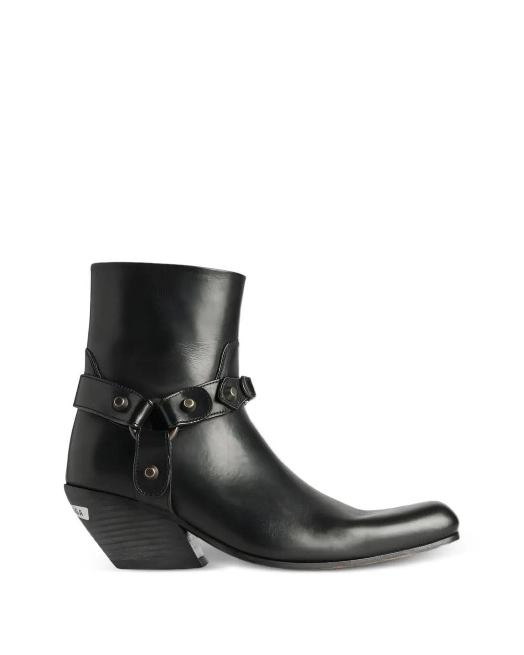 Balenciaga Black Memphis Bootie With Harness