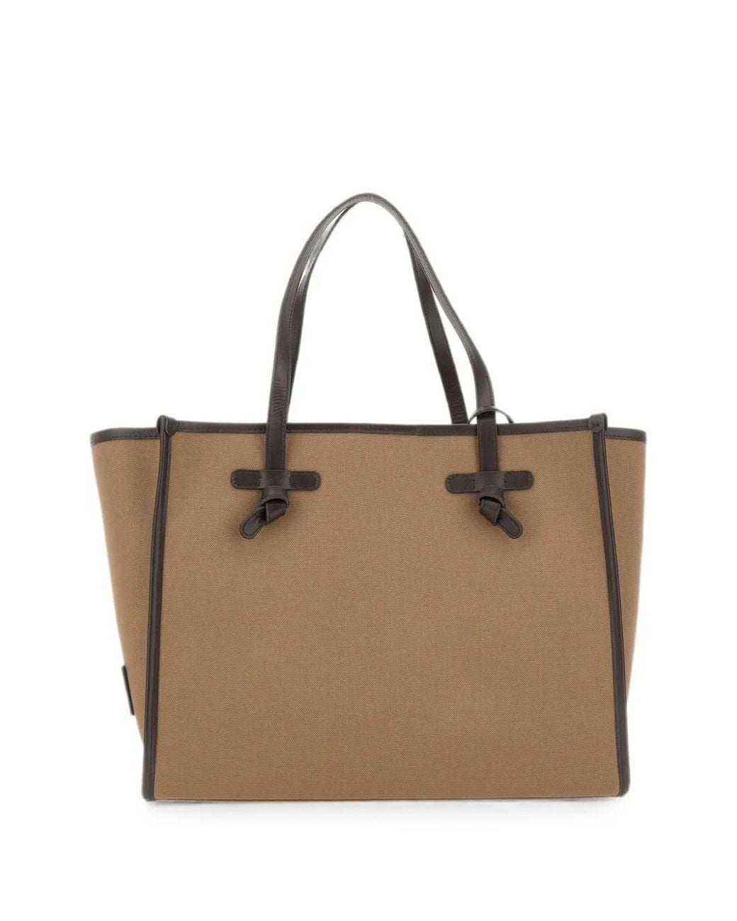 MARCELLA CLUB Natural Marcella Leather-Trimmed Tote Bag
