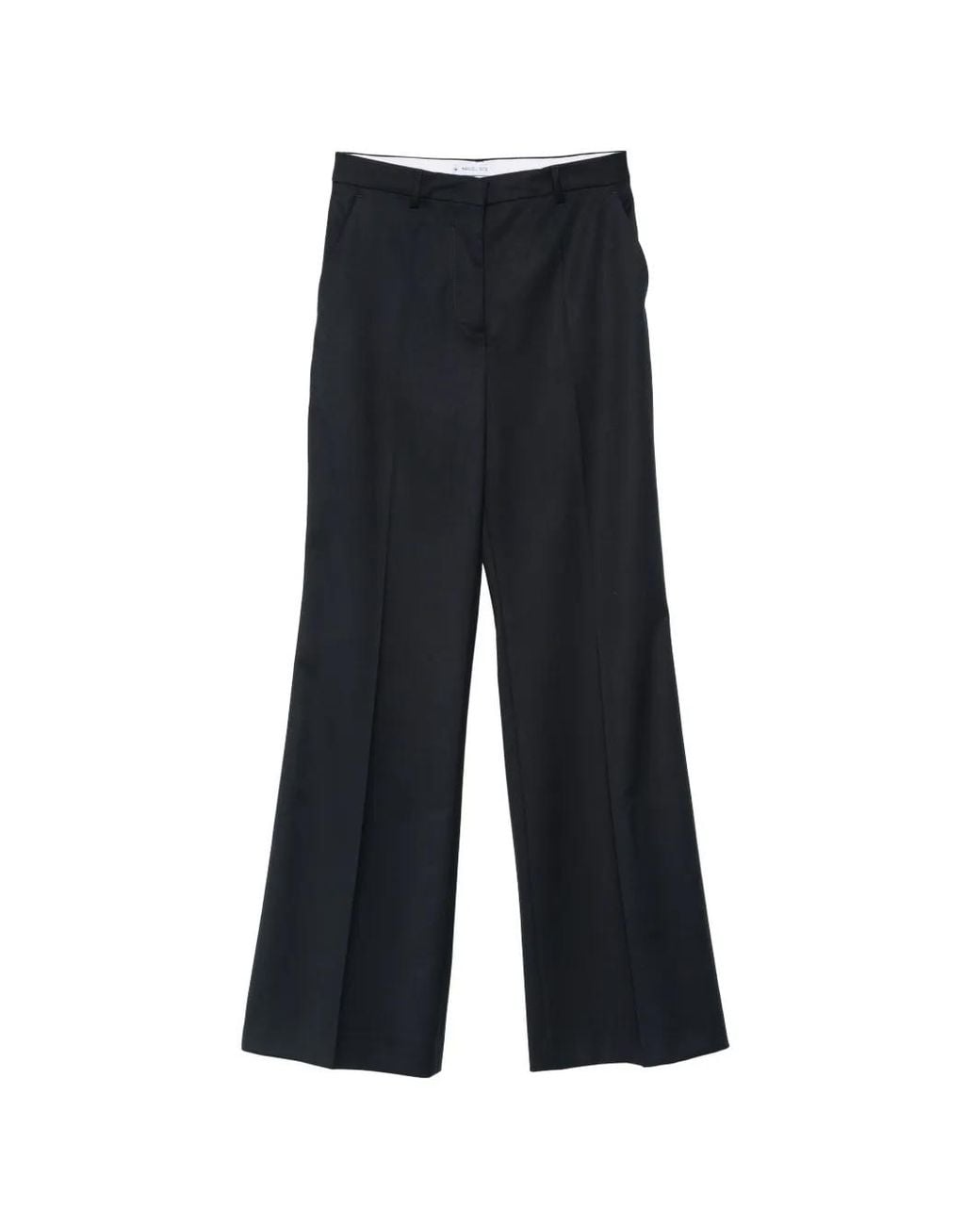 Manuel Ritz Blue Wide-Leg Tailored Trousers