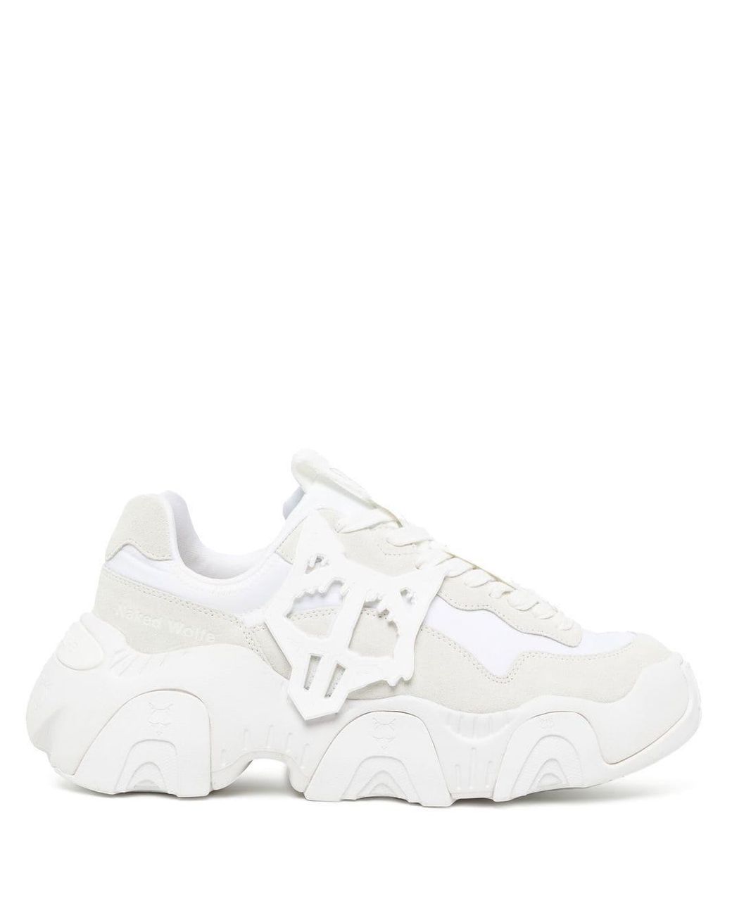 Naked Wolfe Trigger Triple Sneakers in White | Lyst Canada