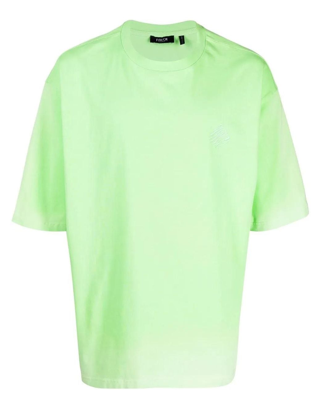 FIVE CM Green Short-Sleeved Cotton T-Shirt for men