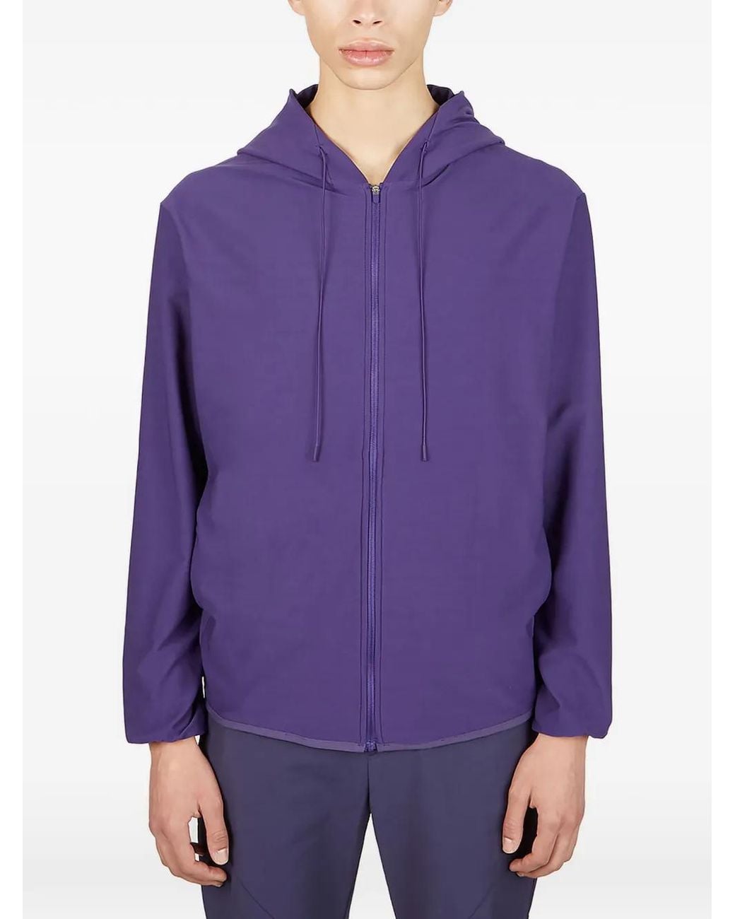 Post Archive Faction PAF Purple Zip-Up Hoodie for men