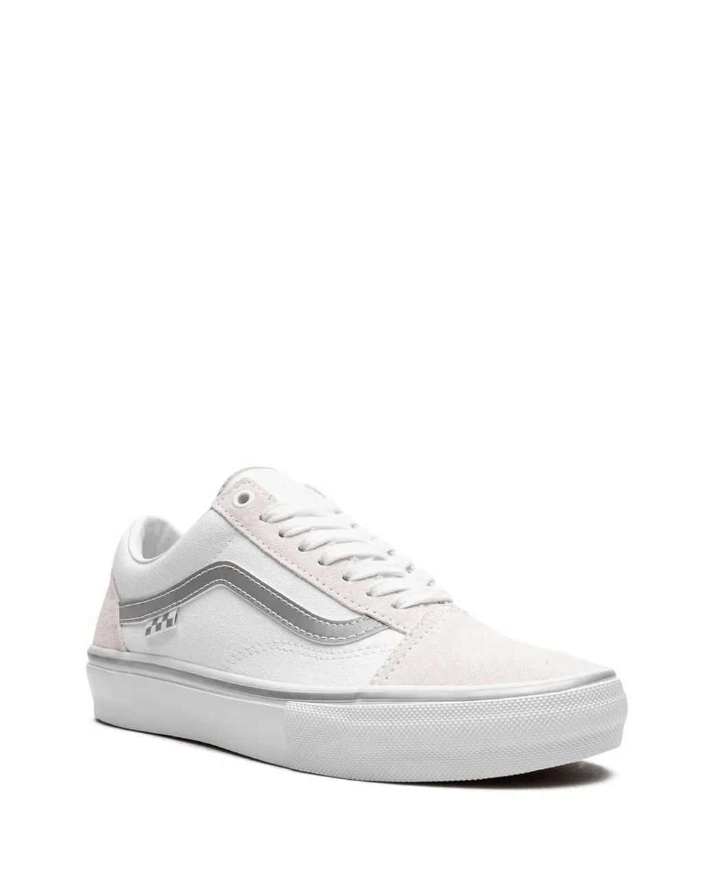 Vans White Old Skool "Reflective" Sneakers
