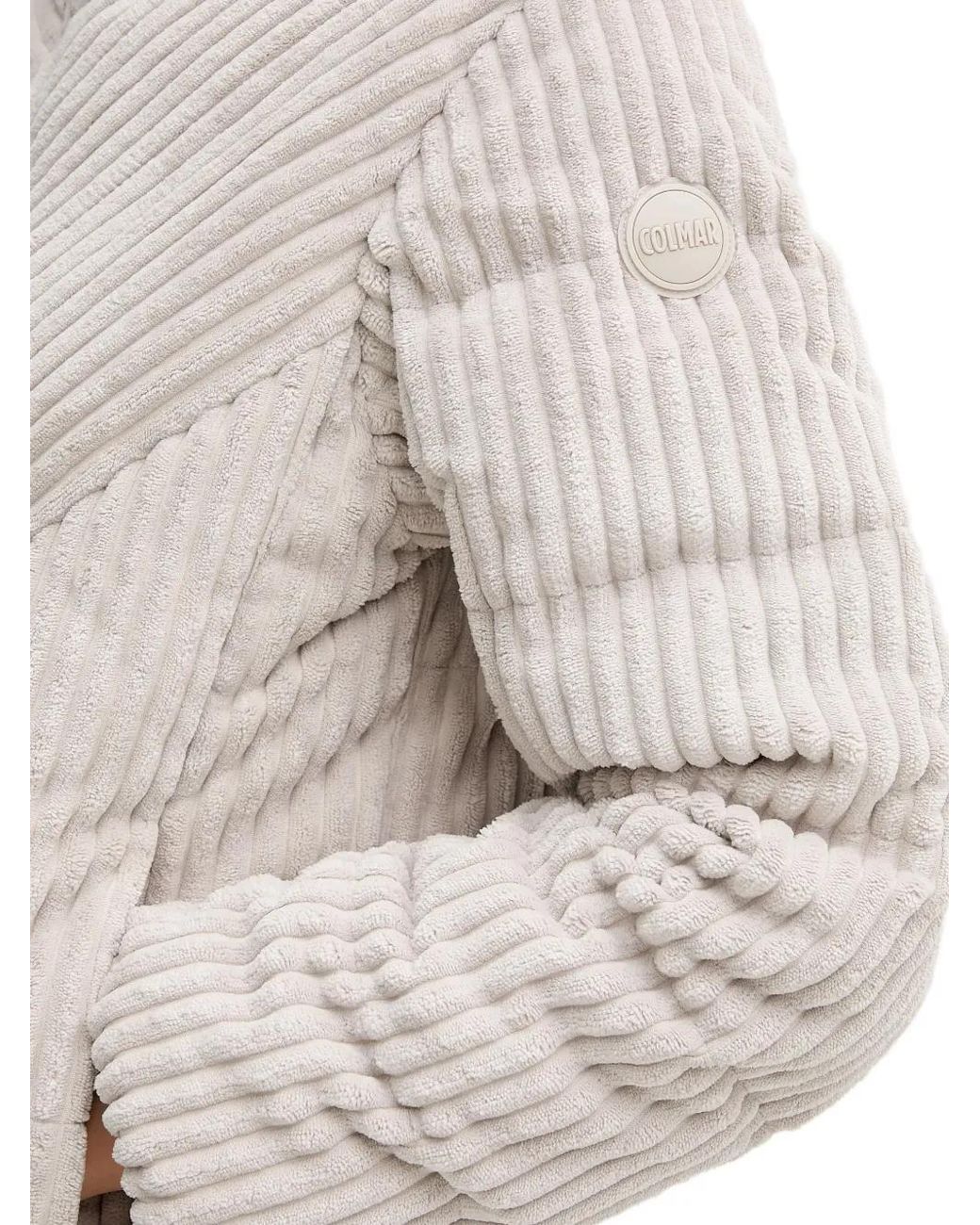 Colmar White Corduroy Quilted Jacket