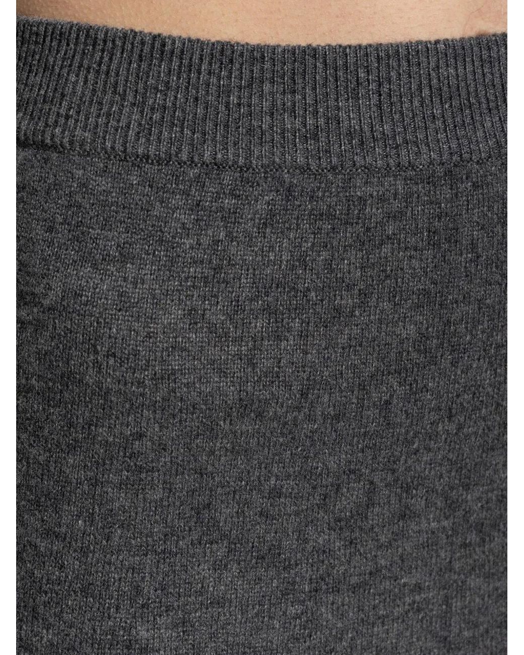 Lisa Yang Gray Dolly Knitted Midi Skirt