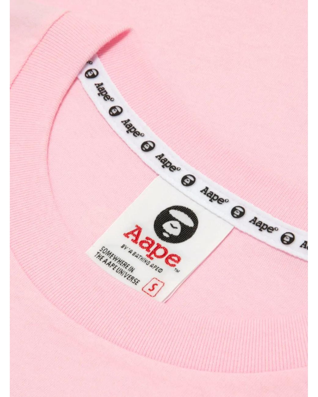Aape By A Bathing Ape Pink Heart-Motif T-Shirt