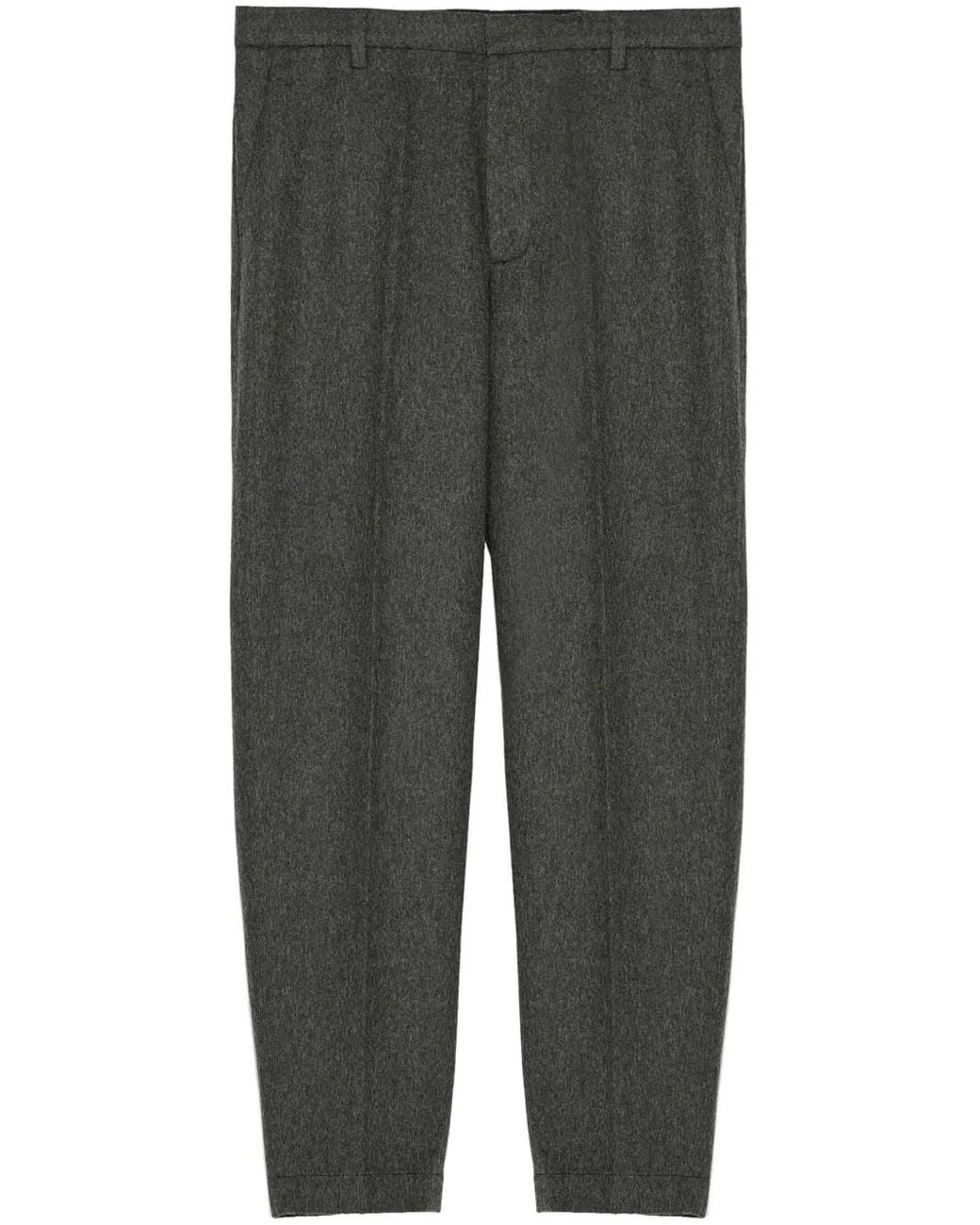 Yves Salomon Gray Virgin Wool Chinos for men