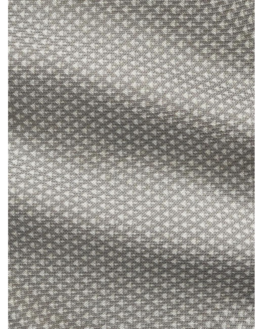 Ralph Lauren Gray Geometric-Print Cashmere-Silk Tie for men