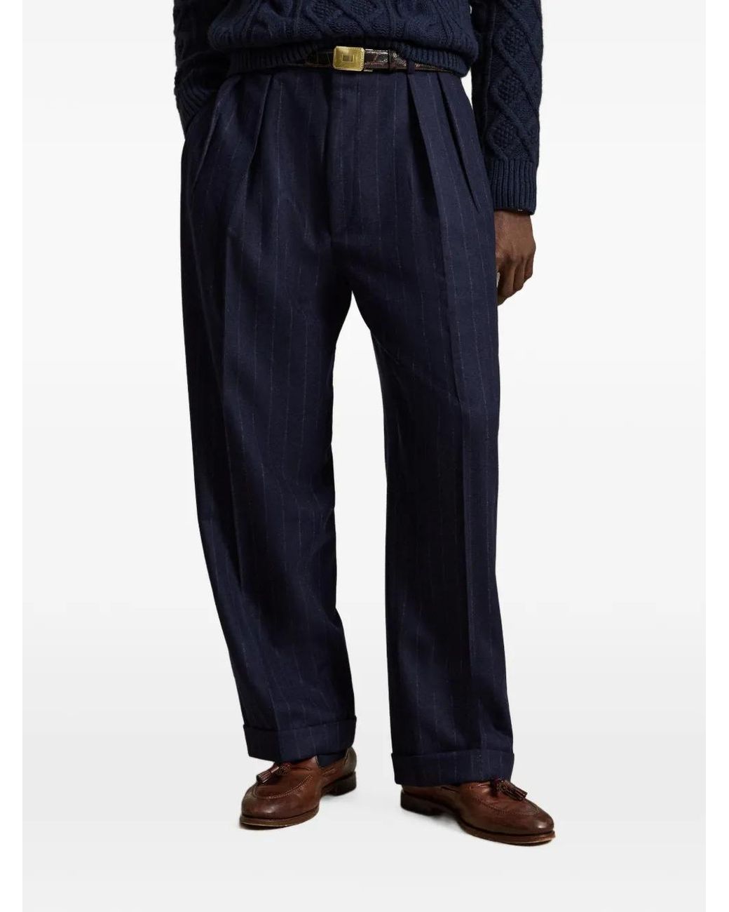 Polo Ralph Lauren Blue Heyworth Chalk-Stripe Flannel Suit for men