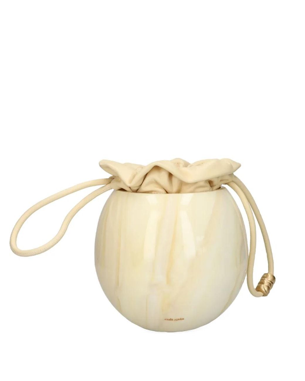 Cult Gaia Metallic Mona Marble-Sphere Bucket Bag