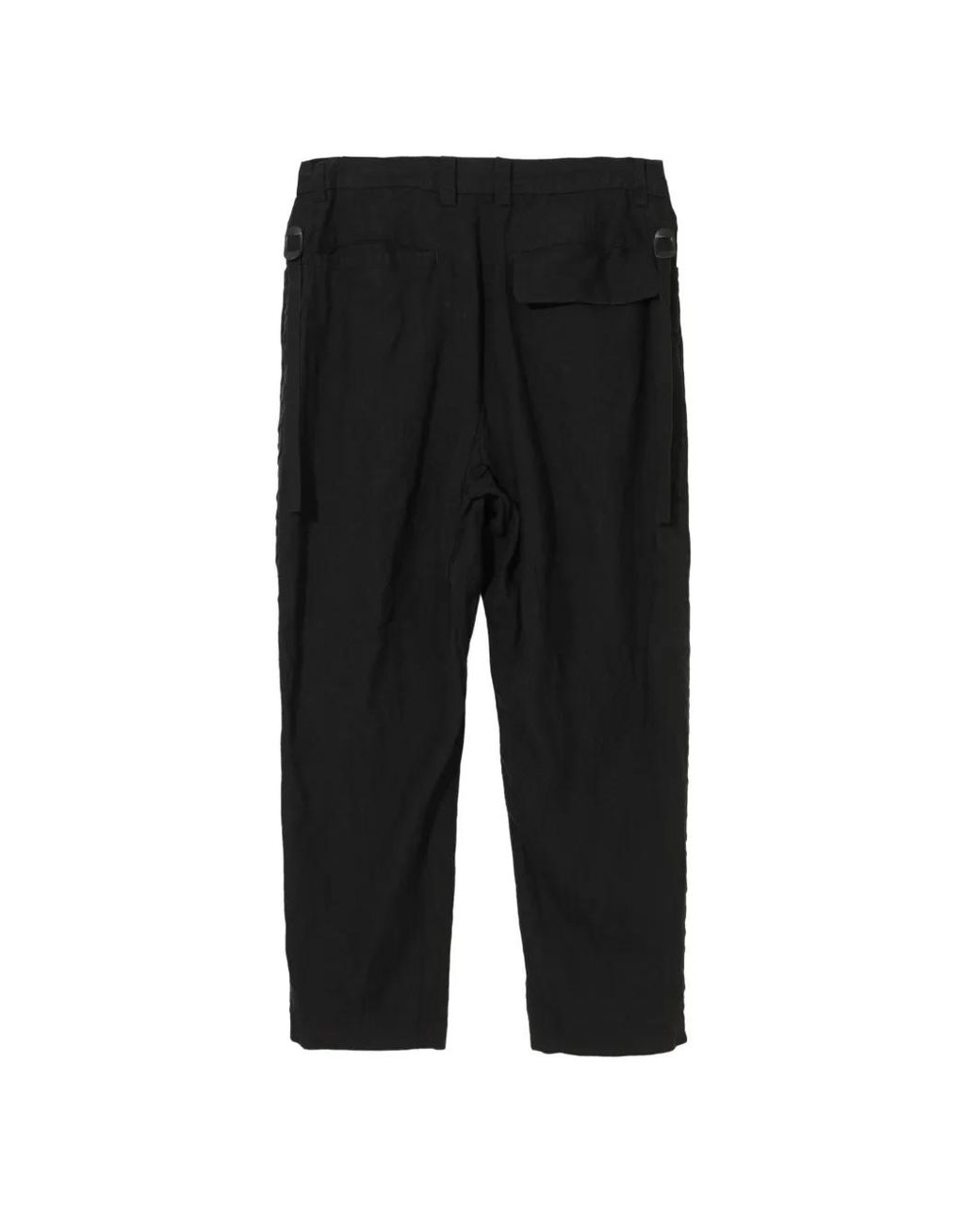 Undercover Black Regular Linen Trousers for men