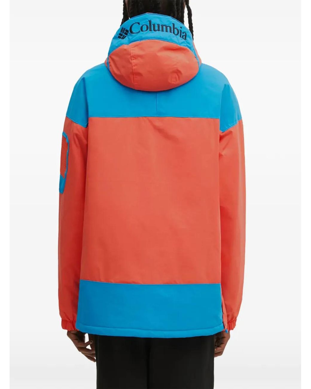 Columbia Blue Challenger Colour-Block Hooded Jacket for men