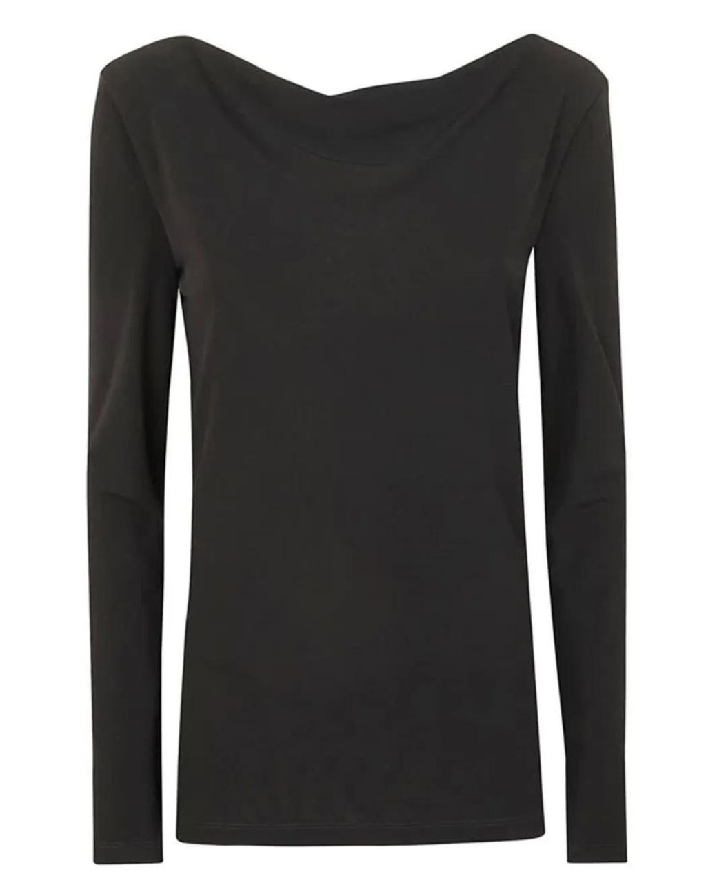 Alberta Ferretti Black Long-Sleeve T-Shirt