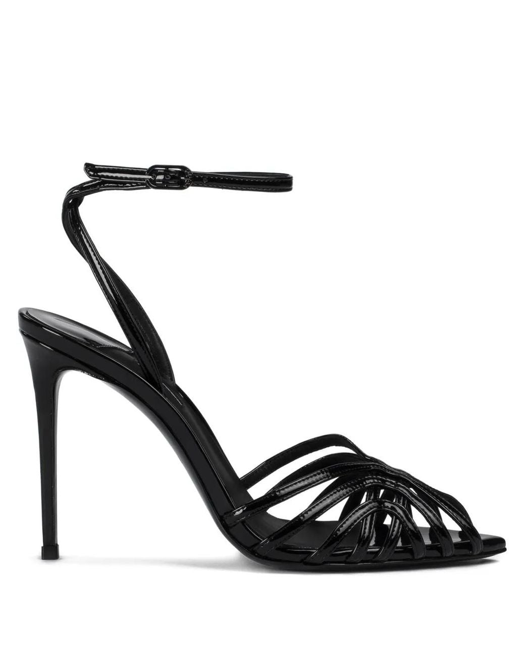 Le Silla Black Embrace Strappy Sandals