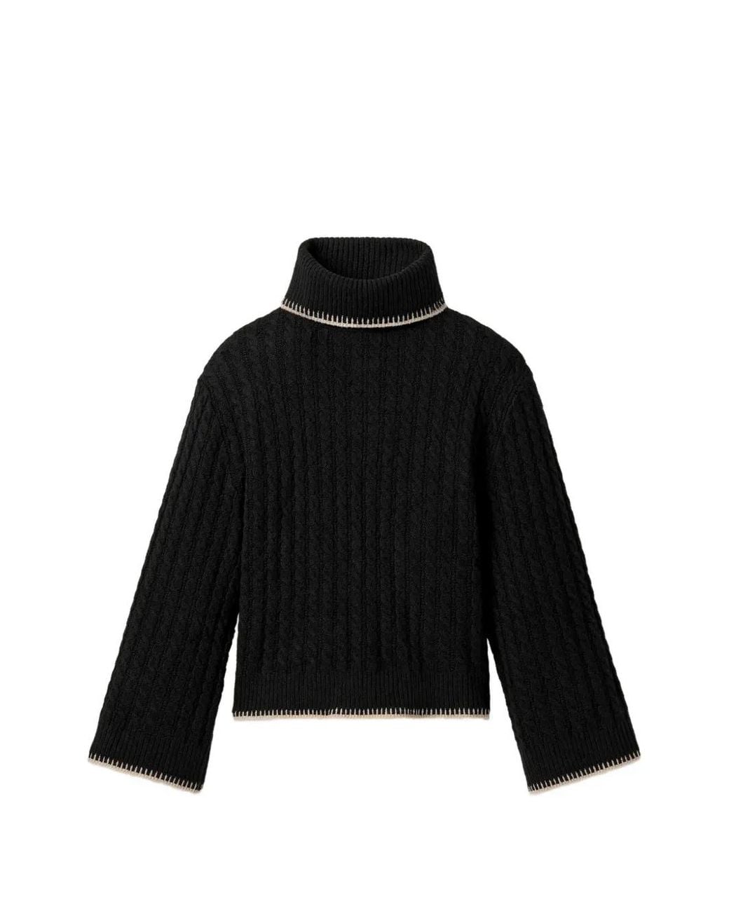 Ugg Black Rylynn Cable-Knit Sweater