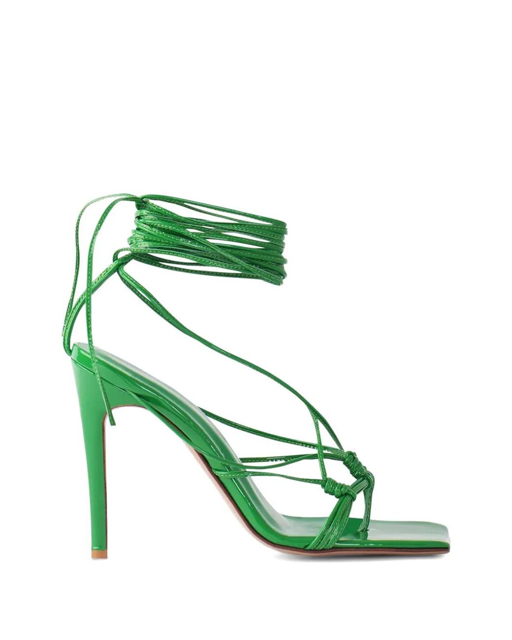 Andrea Wazen Green Mandaloun Heeled Sandals