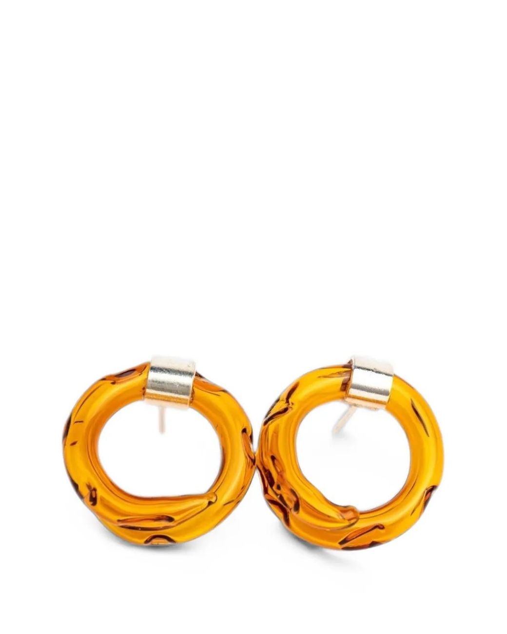 Salvárea Orange Glass Earrings