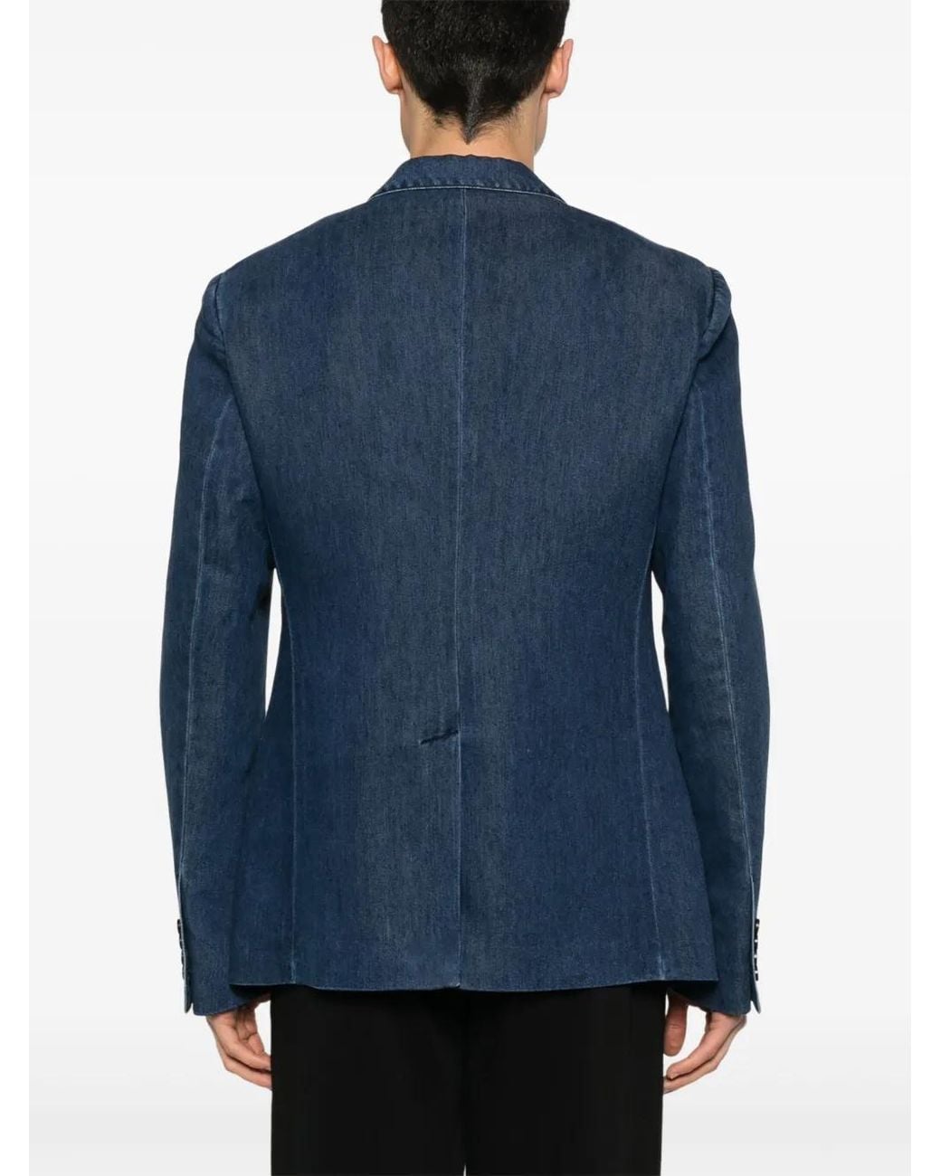 Dolce & Gabbana Blue Denim Blazer for men