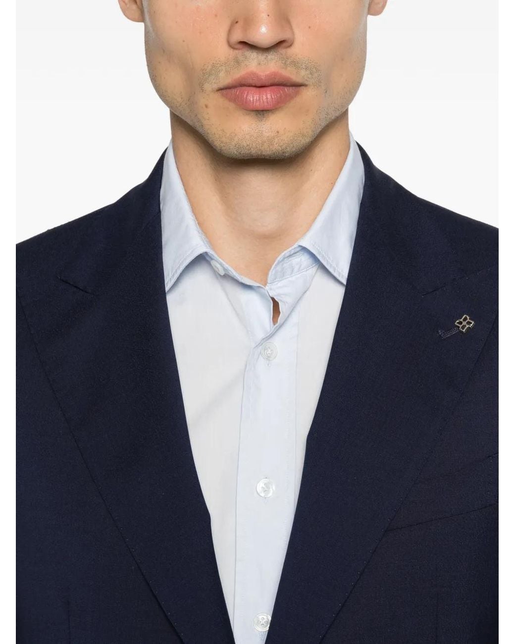 Tagliatore Blue Pin-Detail Suit for men