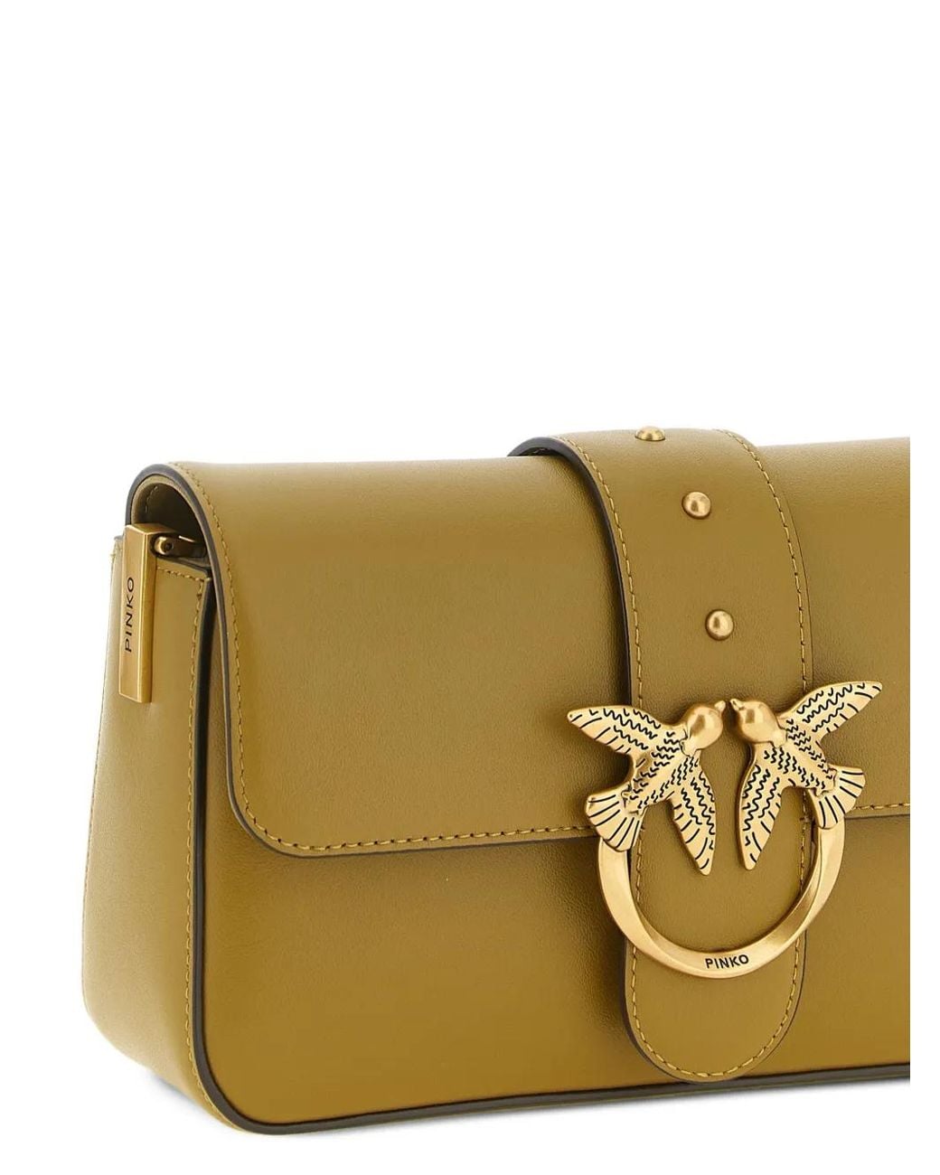 Pinko Metallic Mini Love One Classic Shoulder Bag
