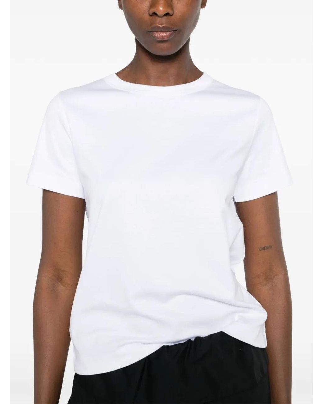 Shirt C-zero White Jersey Crew-Neck T-Shirt