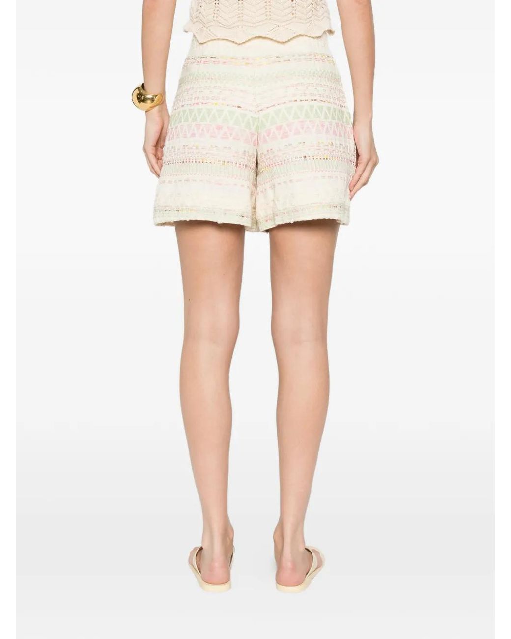 Bye Natural Geometric Shorts