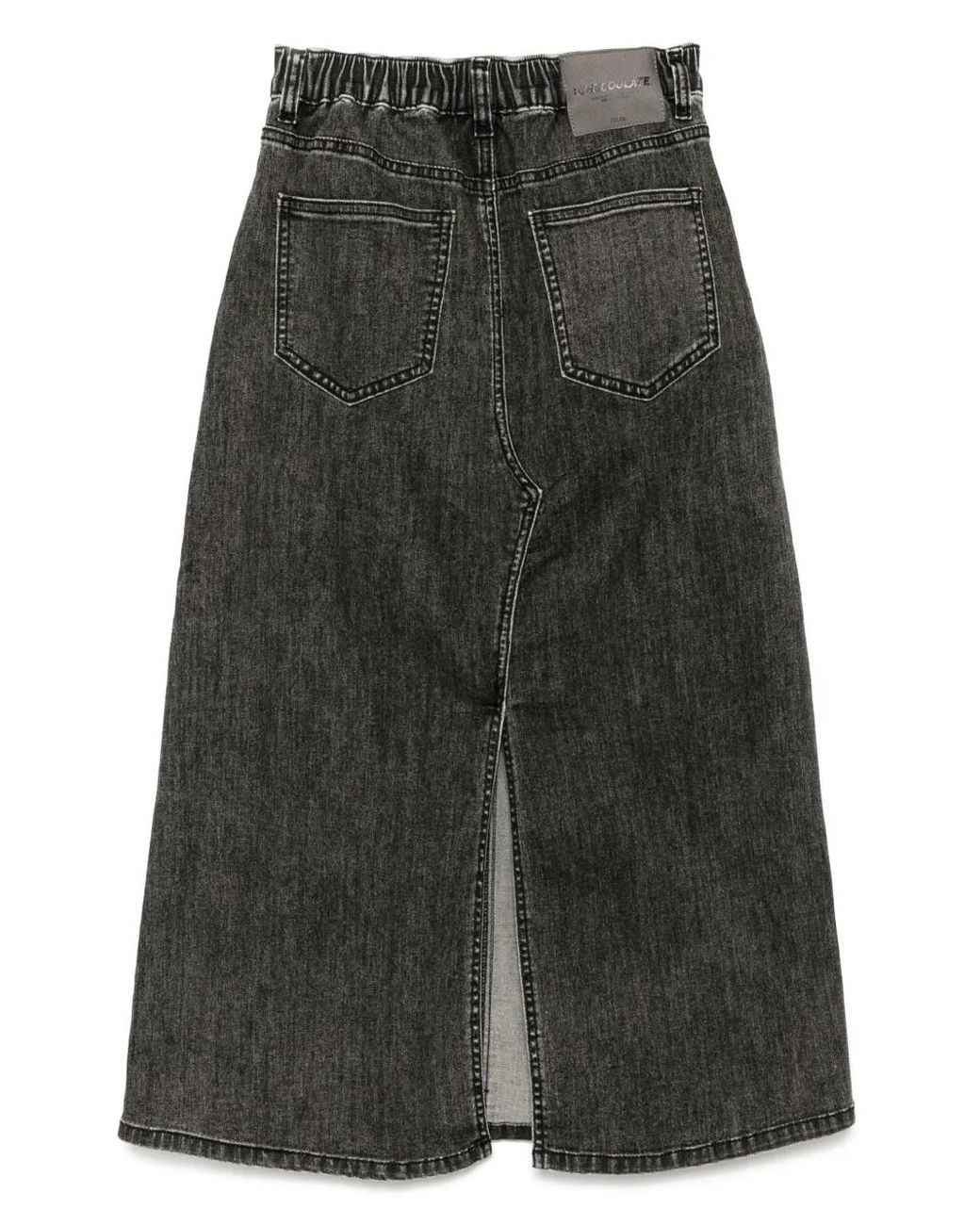 Chocoolate Black Denim Skirt