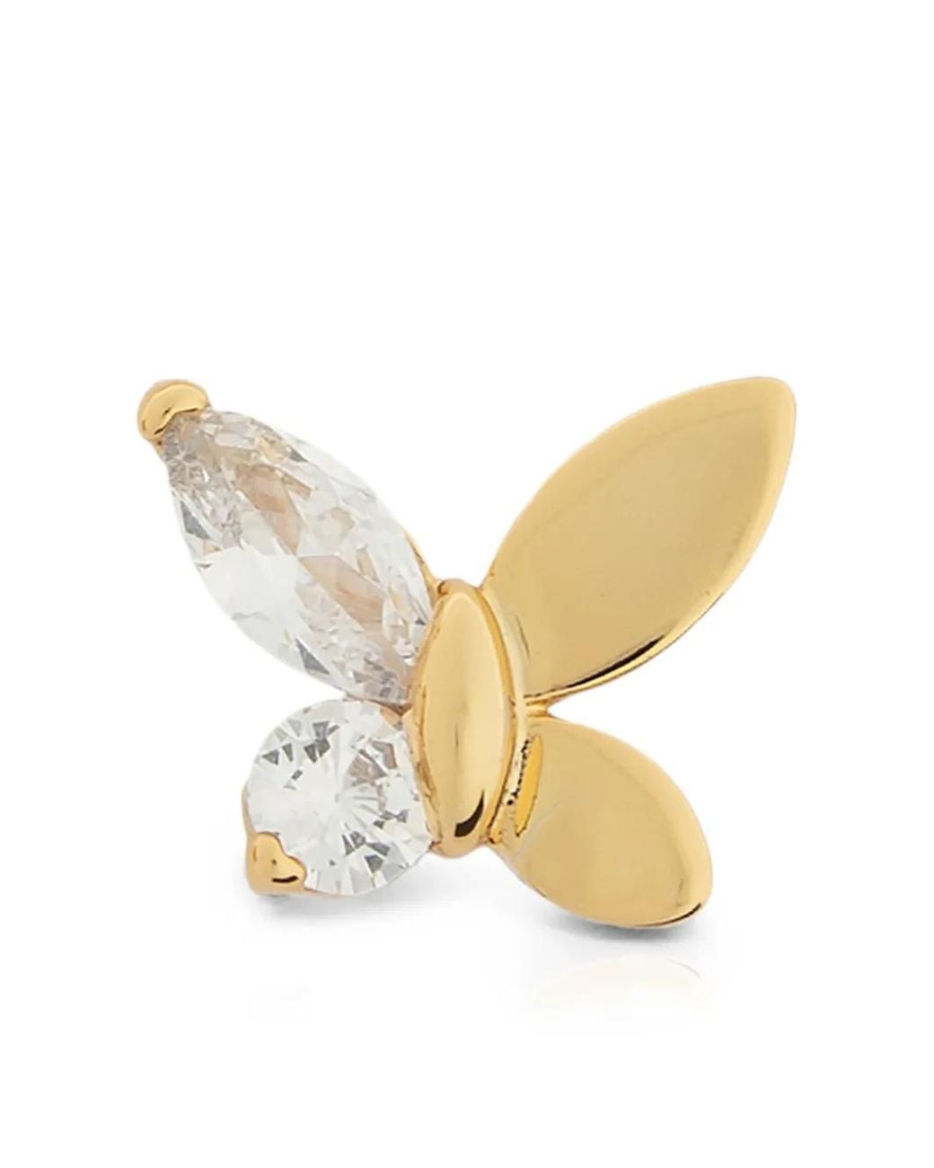 Kate Spade Natural Social Crystal Butterfly Earrings