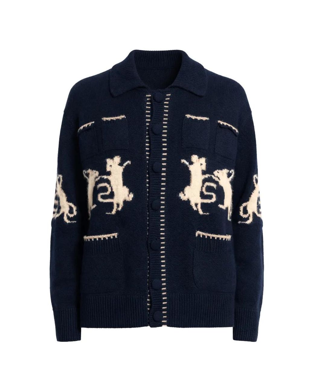 BAZISZT Mice Vest in het Blue voor heren