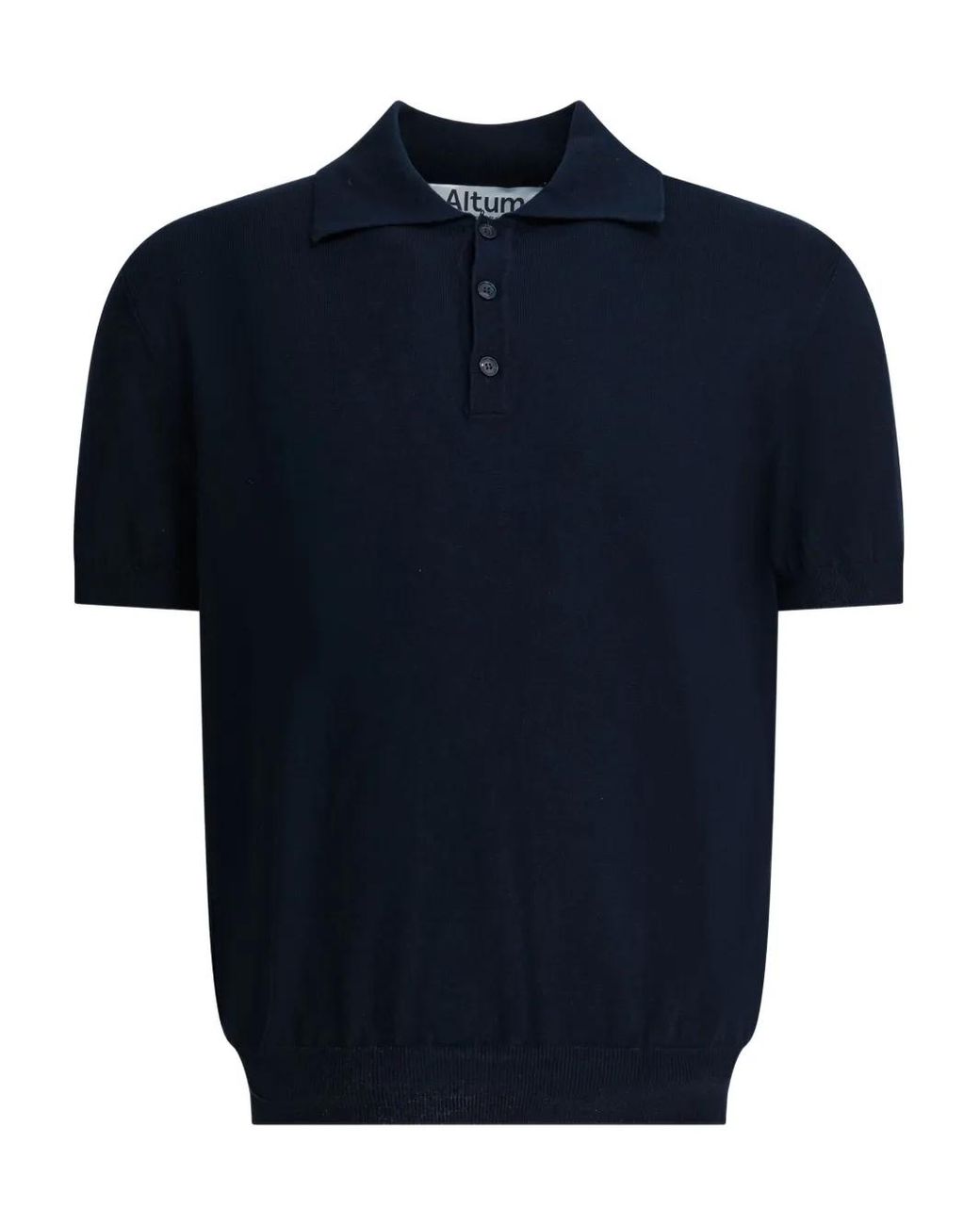 Altum Blue Buttoned Polo Shirt for men