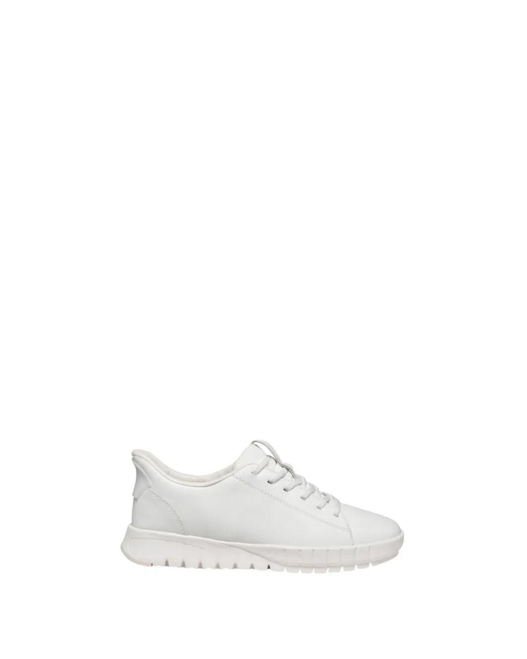 Geox White Flextride Plus Lace-Up Sneakers
