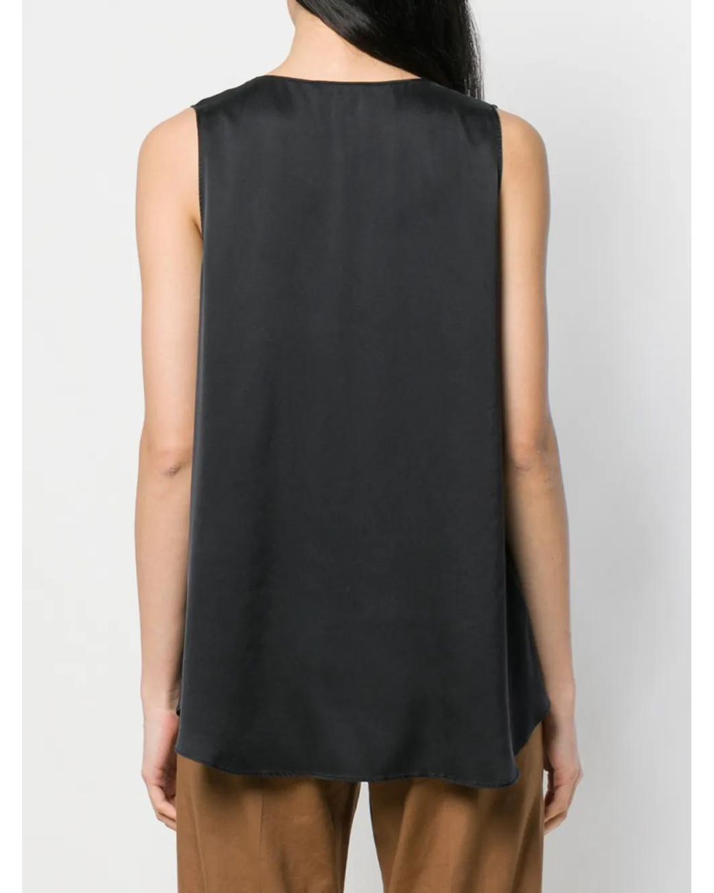 Antonelli Black Sleeveless Blouse
