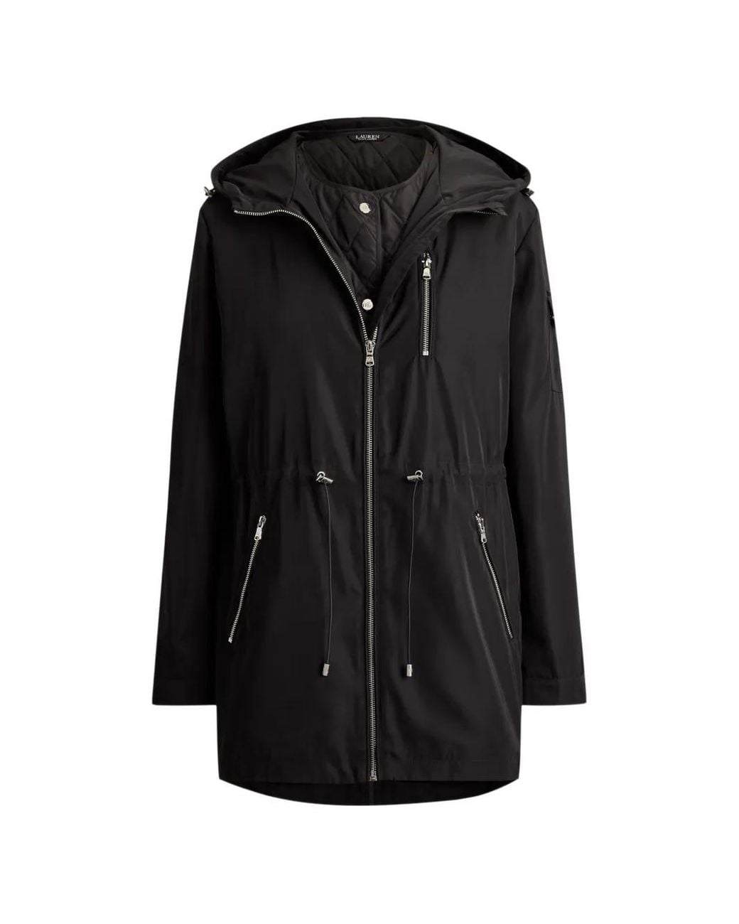 Ralph Lauren Black 2-In-1 Hooded Coat