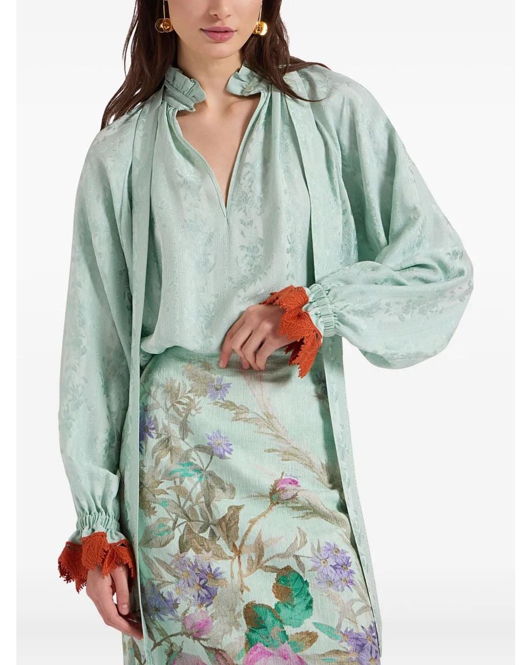 LaDoubleJ Green Cerere Blouse
