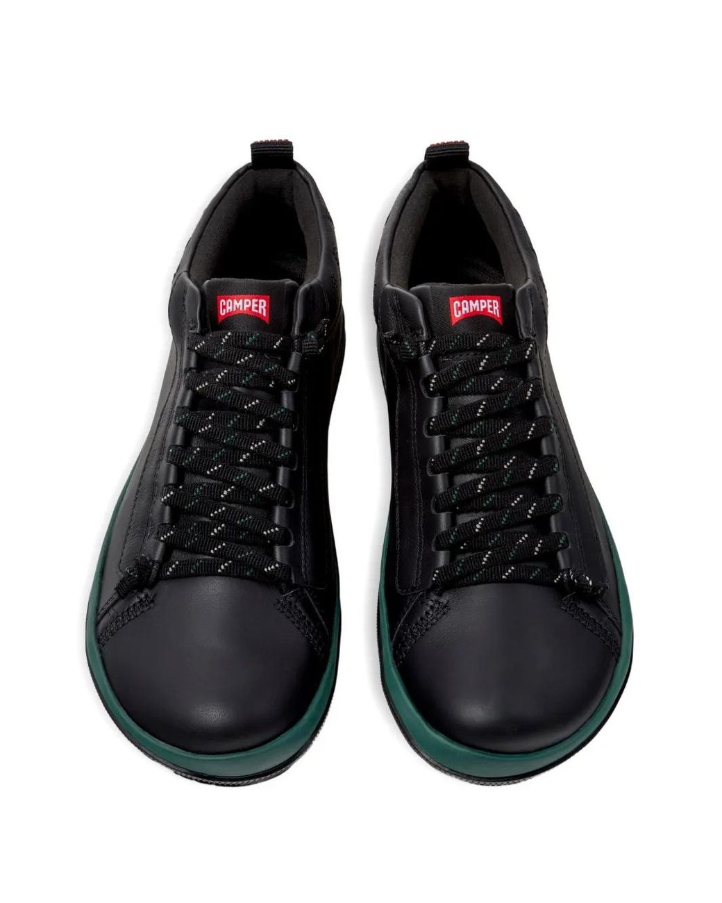 Camper Black Peu Pista Gm Leather Lace-Up Sneakers for men