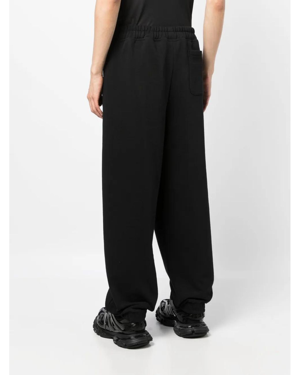 Vetements Black Flag-Logo Print Track Pants for men