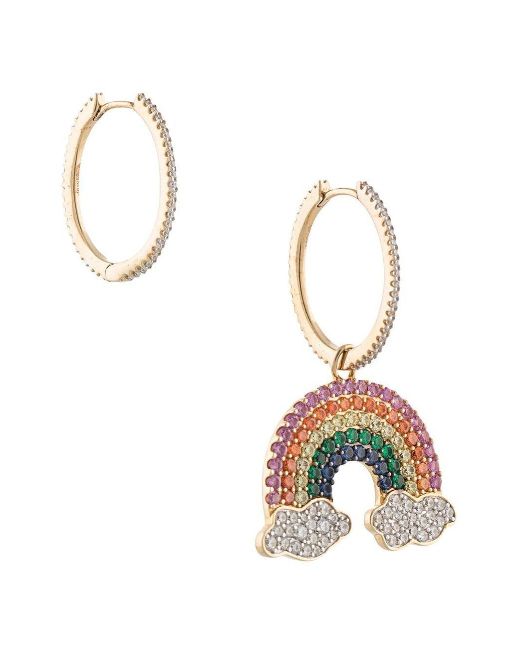 Apm Monaco Arcenciel Medium Asymmetric Rainbow Earrings Lyst