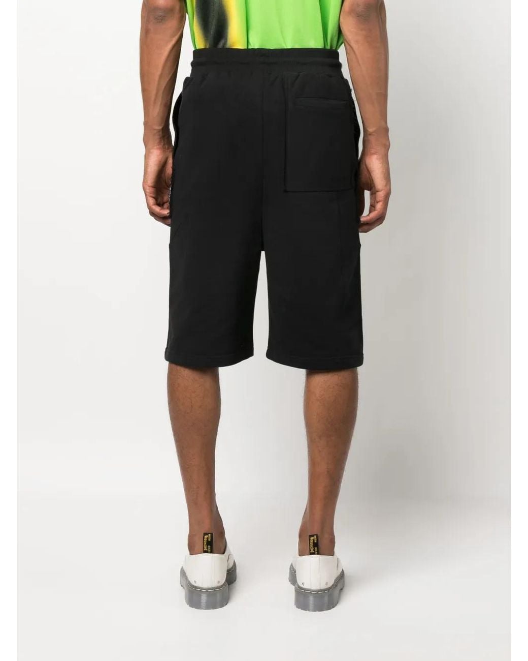 A_COLD_WALL* Black Logo-Patch Bermuda Shorts for men