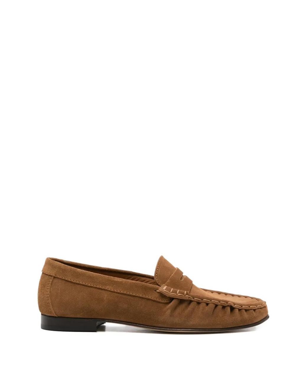 Poeve Brown Wanda Suede Loafers