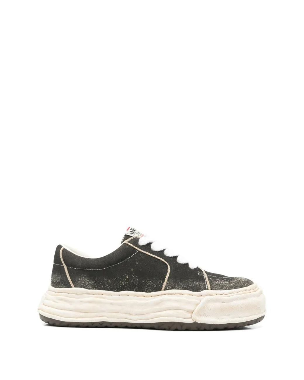 Maison Mihara Yasuhiro White Eric Overdyed Suede Sneakers