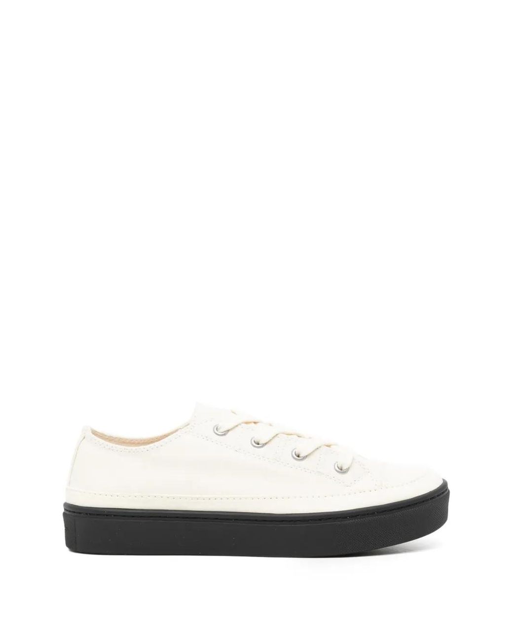 Yohji Yamamoto White Canvas Sneakers
