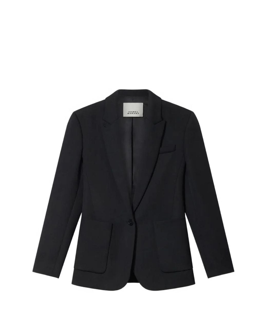 Isabel Marant Black Pomili Tailored Whipcord Wool Jacket