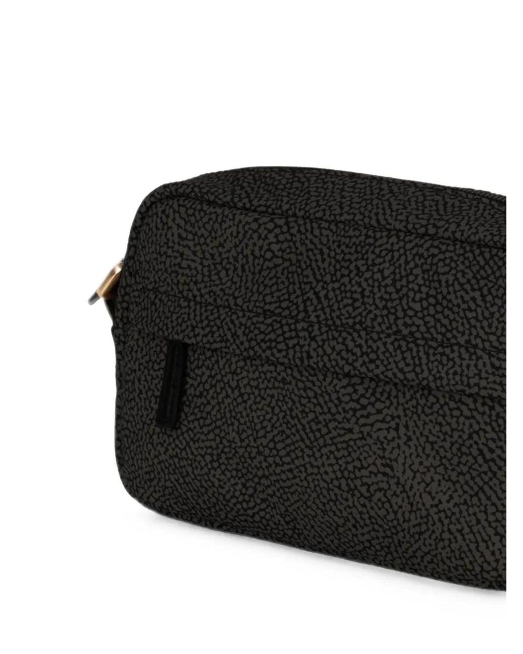 Borbonese Black O.P. Print Cross Body Bag