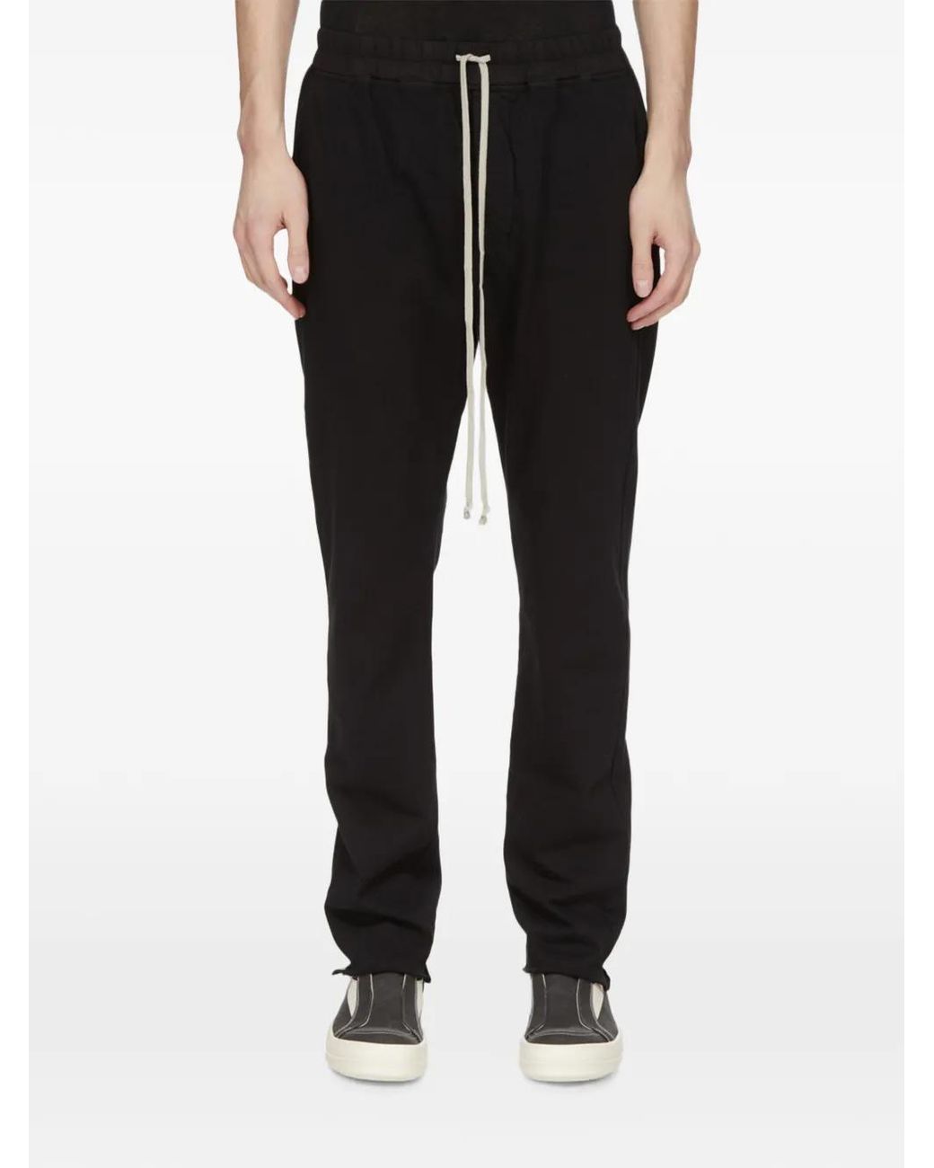 Rick Owens Black Berlin Drawstring Trousers for men