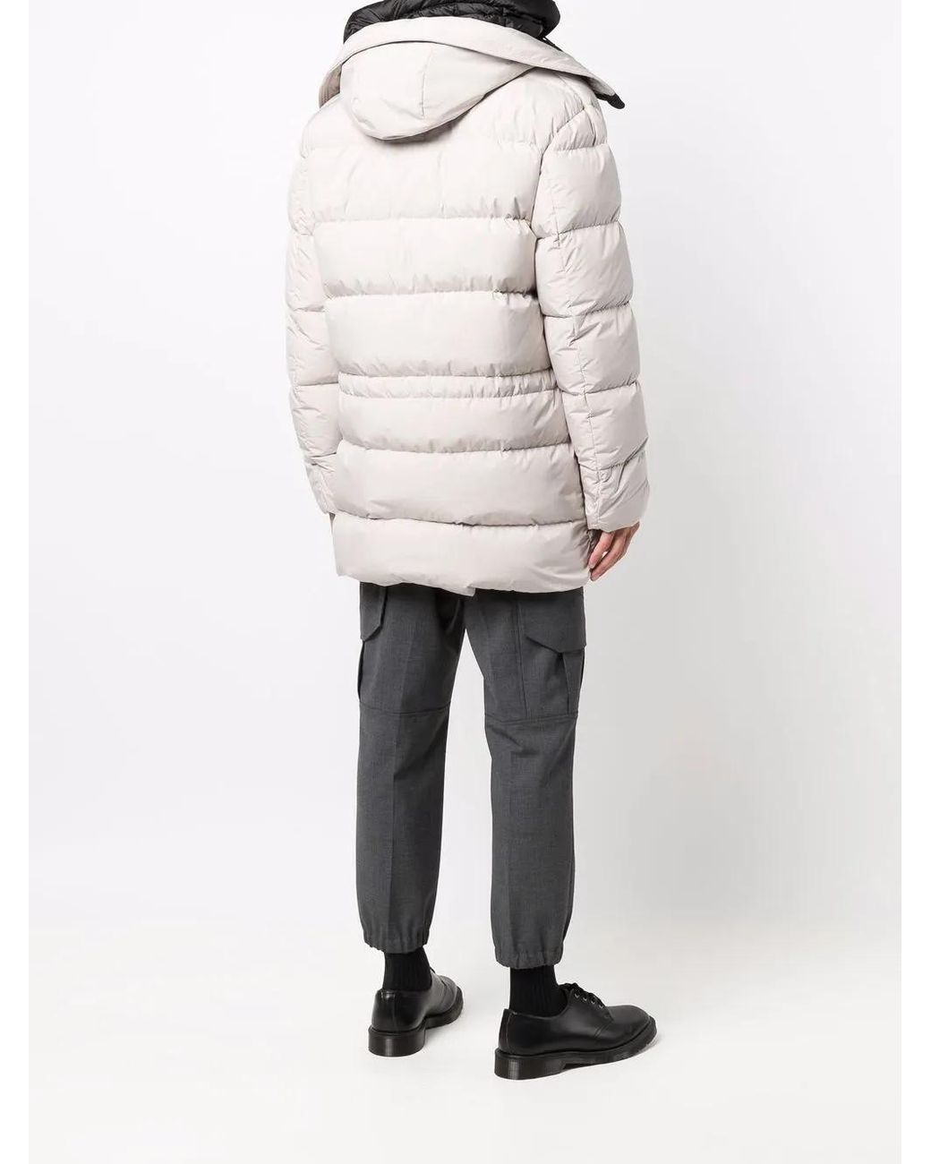 Moorer Multicolor Padded Zip-Up Coat for men