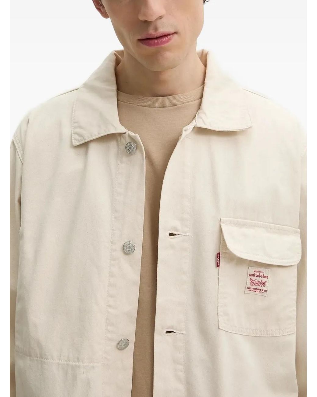 Levi's Natural Patch-Pocket Work Jacket for men