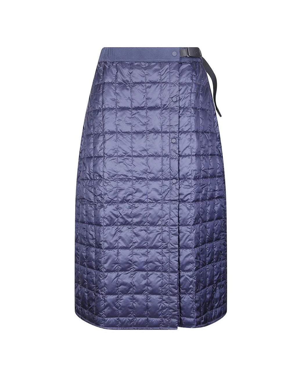 Gramicci Blue G-Zero Primaloft Quilted Midi Skirt