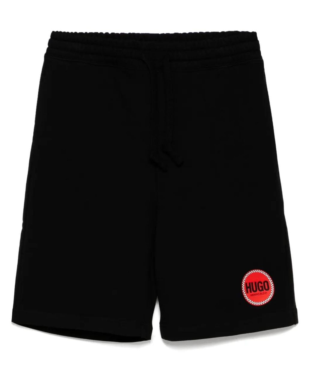 HUGO Black Decrio Knit Shorts for men