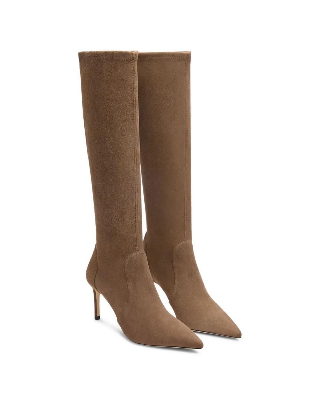 Stuart Weitzman Brown Stuart Power Knee-High Boots