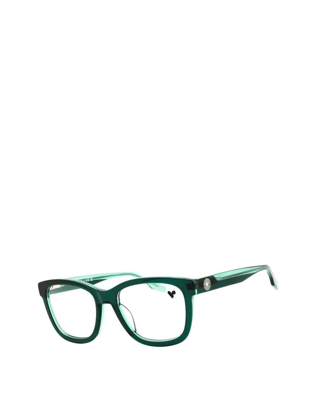 Converse Black Rectangle-Frame Glasses